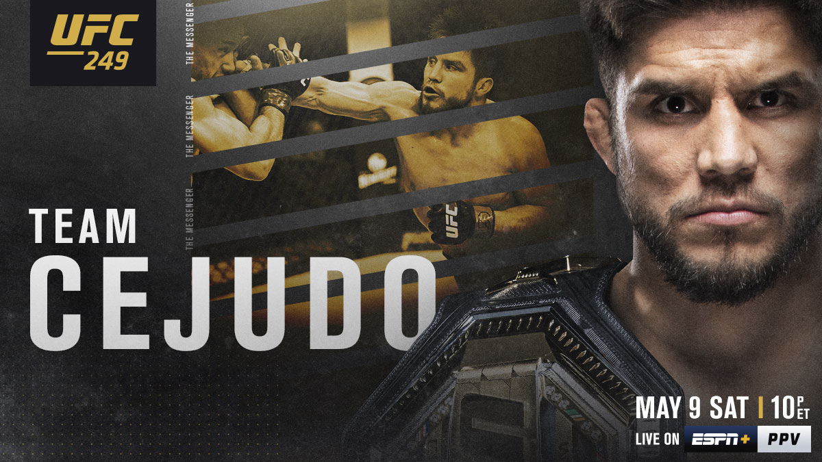 ufc's tweet photo. RT if you're with @HenryCejudo! 🏆🥇

#UFC249 - LIVE on ESPN+ PPV - https://t.co/EraFCU8xwb https://t.co/KOm03JtaBT