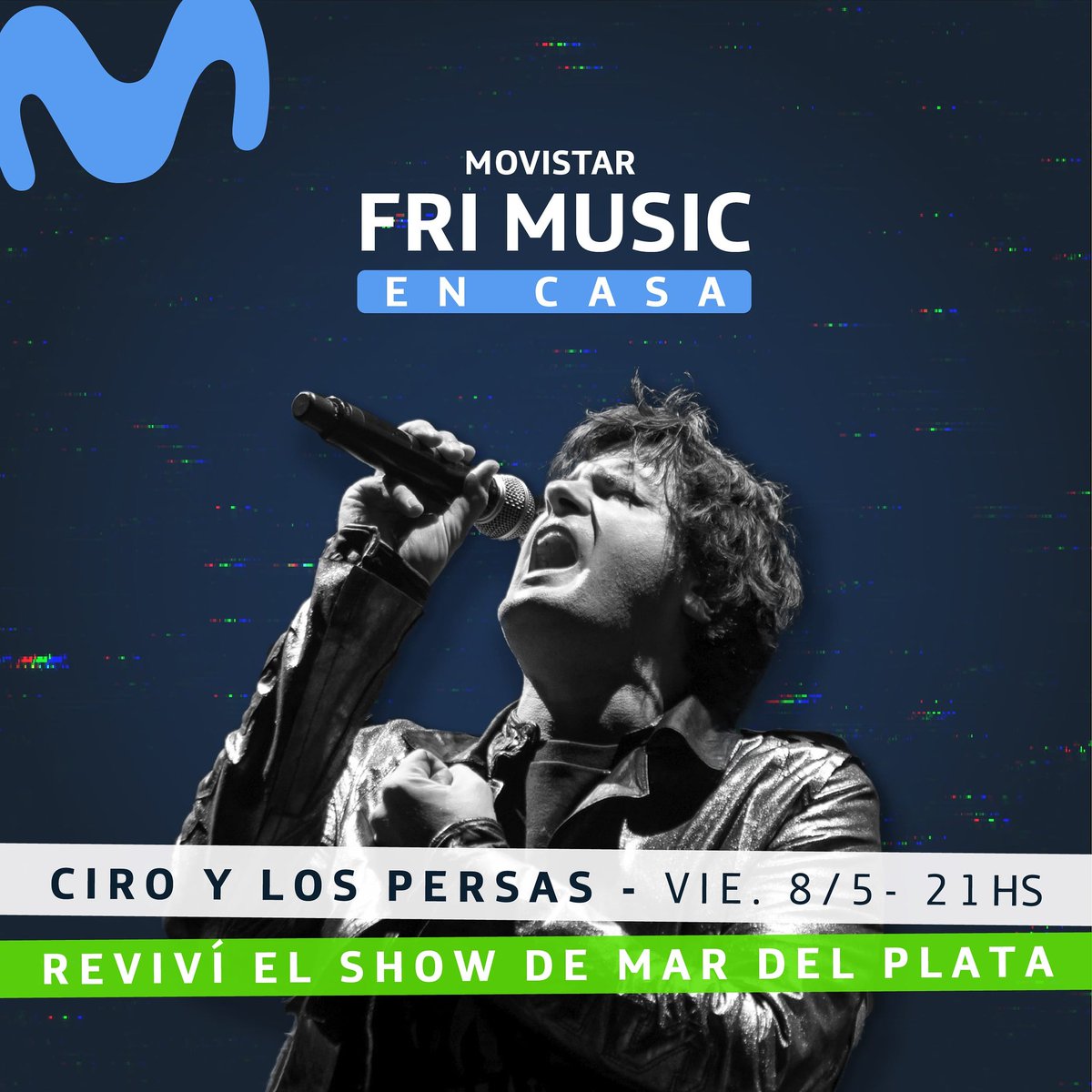 Este viernes 8/05 a las 21 hs reviví el show de <a href="/ciroylospersas/">Andres Ciro Martinez</a>  en Mar del Plata
#MovistarFriMusic #EnCasa! 
Míralo en las redes sociales de Movistar, Movistar Play y Movistar TV.
#QuedateEnCasa