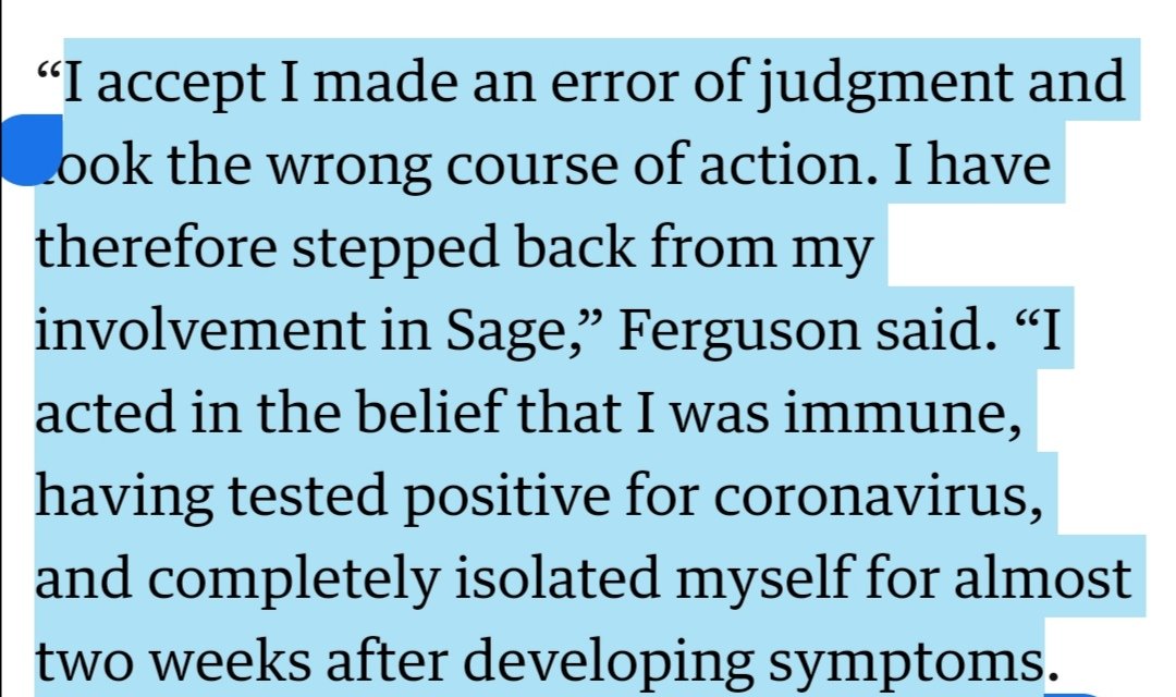 beacrazyjar's tweet photo. @elonmusk @LauraBockov @subeiwoo @JoshSchoen @AlexBerenson @neil_ferguson See how you rush to defend yourself?
The UK epidemiologist issued an explanation: he considered himself immune having tested positive for covid-19 &amp; recovered. He still apologized &amp; resigned &amp; called it a mistake. It's disgusting to jump on juicy matters like this, don't u think? https://t.co/lgNkUNxoKW