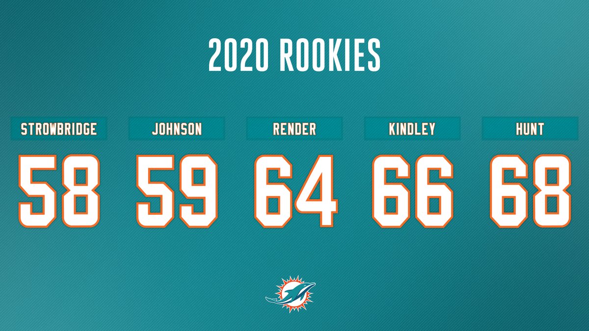 miami dolphins jersey numbers