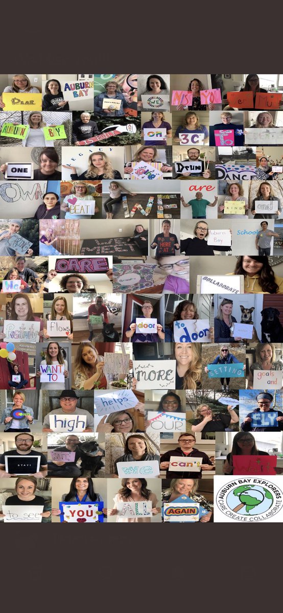 Grade3Story's tweet photo. Auburn Bay Staff is sure missing all of our students!!! We ❤️ You!!! https://t.co/liG7QQ5GPj