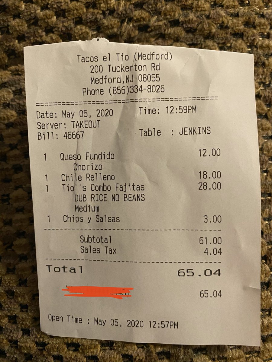 law_runner's tweet photo. @JoseCuervo Take a look! Delicious dinner from our favorite local spot. #supportlocal #CincoToGo #CuervoContest https://t.co/CZdERMIvJO