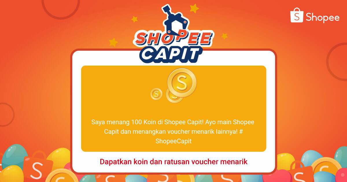 erirahmanto's tweet photo. #ShopeeID #FolloMe #folllowme
#folowtrick #cashback
Menangkan voucher Cashback 100% sampai 100RB di Shopee Capit! Ayo main Shopee Capit sekarang! #ShopeeCapit https://t.co/CXyZux20G6 https://t.co/dpbcIbcehJ