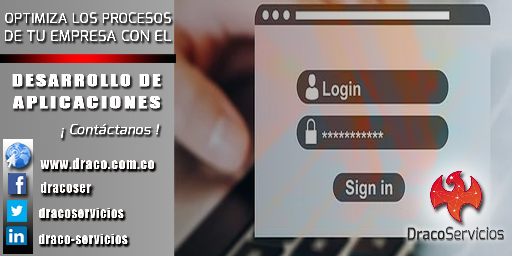 ¿Deseas optimizar las operaciones en tu empresa?
#dracoservicios tiene la solución!  Creamos softwares 100%  intuitivos e interactivos.  Contáctanos en bit.ly/37R53d9  o llama al (57)3208583601 - (571)3160901.

#cundinamarca #bogota #colombia #QuédateEnCasa