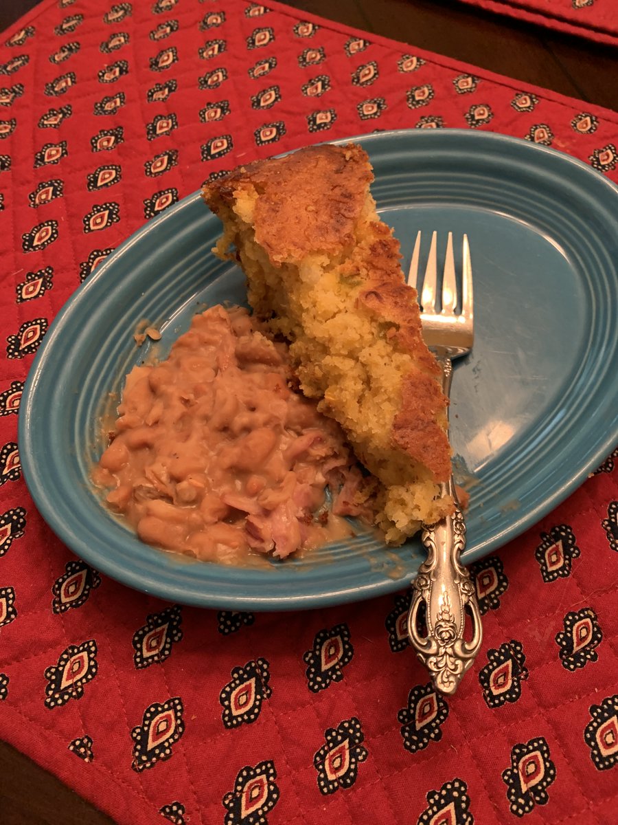 Happy Cinco de Mayo! No tacos, but we had homemade refried beans and Mexican cornbread. Yum! #jeschat #noplacelikeJones
