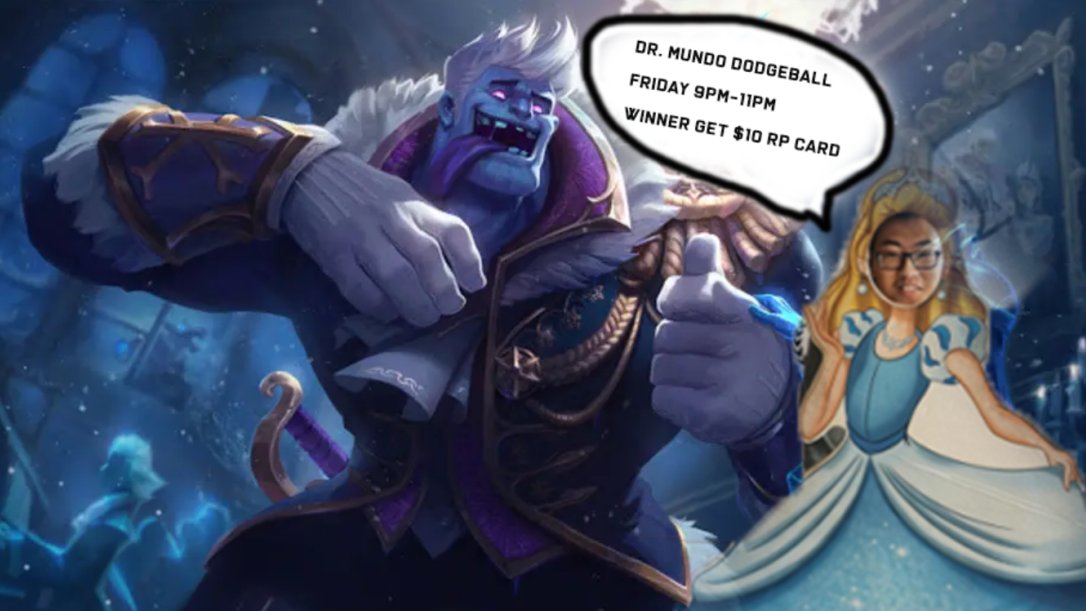 BruinGG's tweet photo. What if 😳 you and I met in the Baron pit...? 🙈Jkjk
Unless... you wanted to play Mundo Dodgeball with me..? 🥺

Join us this Friday, May 8th from 9-11pm for a casual Mundo Dodgeball Tourney! The winner will receive $10 in RP! 💰

📣You can sign up here! https://t.co/Mj1ZQonPfP https://t.co/iWguXeVmOZ