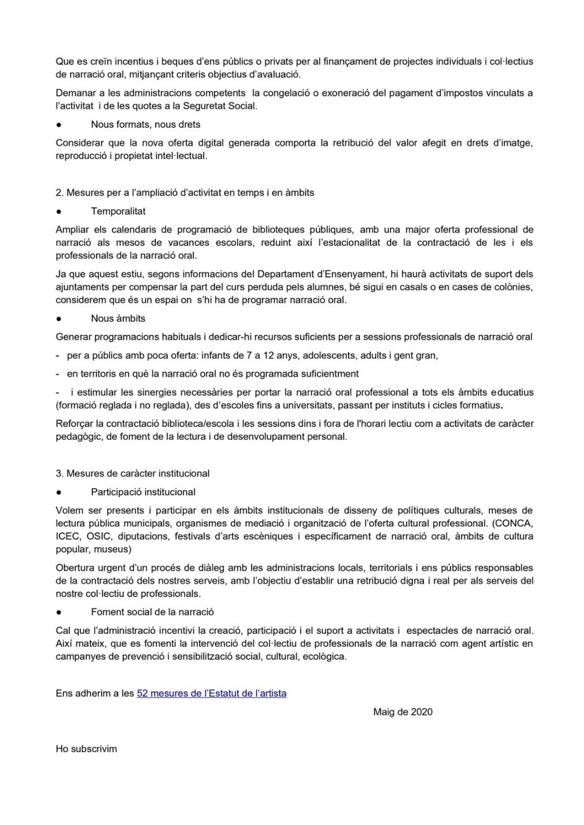 El col.lectiu de professionals de la narració oral a Catalunya, tenim MANIFEST.
Existim, tenim veu i aquesta ens representa a totes!