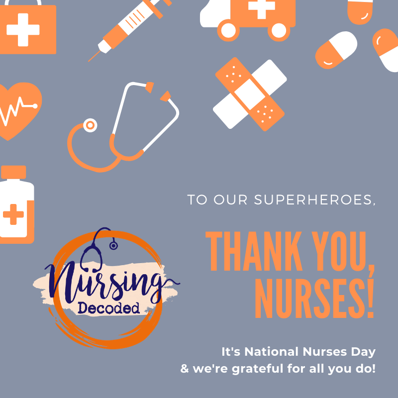 NursingDecoded's tweet photo. Happy Nurses Day! #nursesday #nursesweek #yearofthenurse #nursingdecoded #florencenightingale https://t.co/CBVapl6QTK