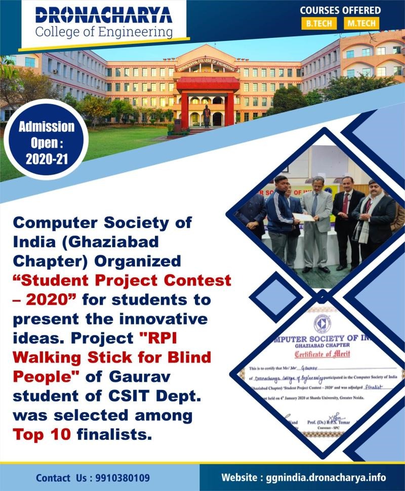 dronacharya_123's tweet image. Project on &quot;RPI Walking Stick for Blind People&quot;

#ComputerScience
#ComputerScienceandInformationTechnology
#ComputerSocietyOfIndia
#BestEngineeringCollegeinGurgaon