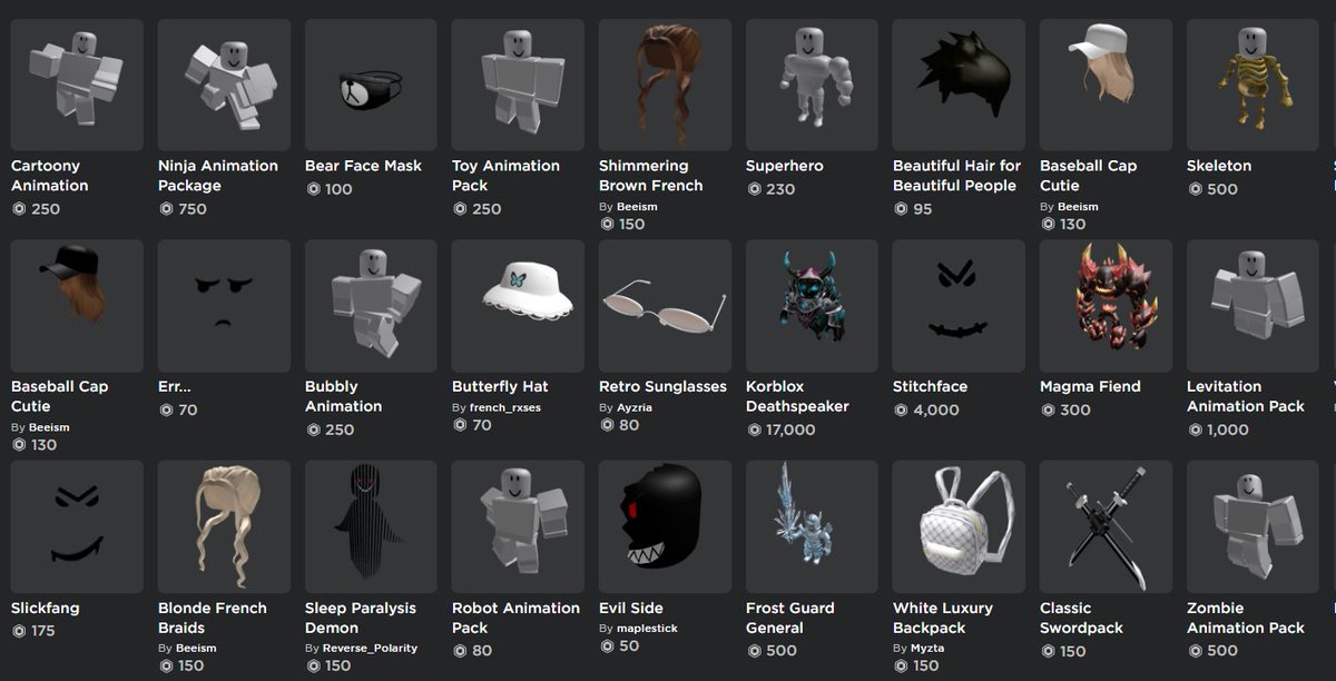 Jixxyjax On Twitter What Is The Scariest Or Most Cursed Hat Outfit On Roblox