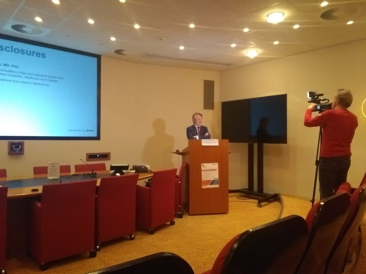 Just 2 more days before the HRS #latebreakers. This is me recording the video for the #Praetorian trial data w/o an audience 😢. First results from RCT with the SICD. Watch at hrsonline.org/HRS2020Science…