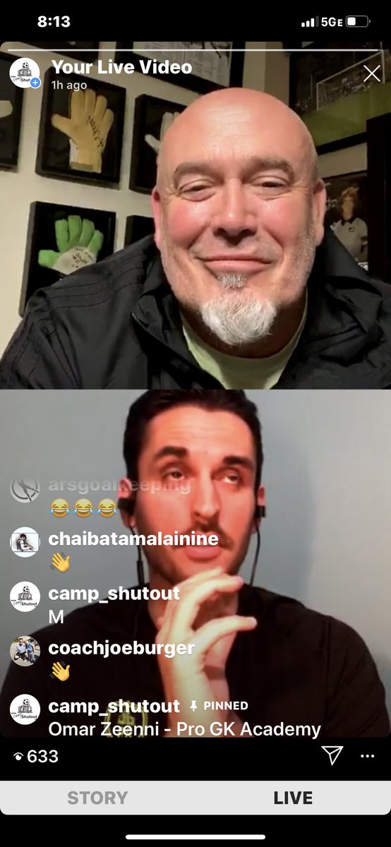 CampShutout's tweet photo. The many faces of @progkp / @progkacademy, @ToneyGK and myself tonight. Thanks to the over 700 GK folks that tuned in this evening! #campshutout #GKunion #DukeCaboom #ProGK #Goalkeeper #Soccer #Coaching #Podcast #GKpodcast https://t.co/5yRkVzrfaf