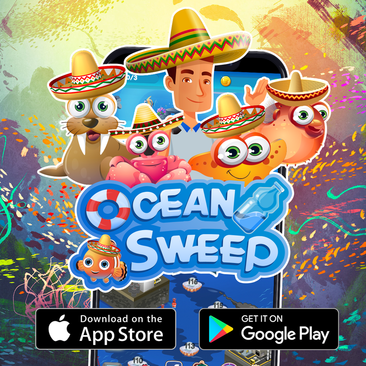 It’s Cinco de Mayo once again and we're wearing our sobreros! 🍻😜

Don't have Ocean Sweep yet? Download the game here: oceansweep.onelink.me/5Qj5/5dcb9ac9

#ios #android #ocean #oceansweep #game #gaming #match3game #puzzle #arcade #oceancreatures #oceancleanup #plasticpollution #pollution