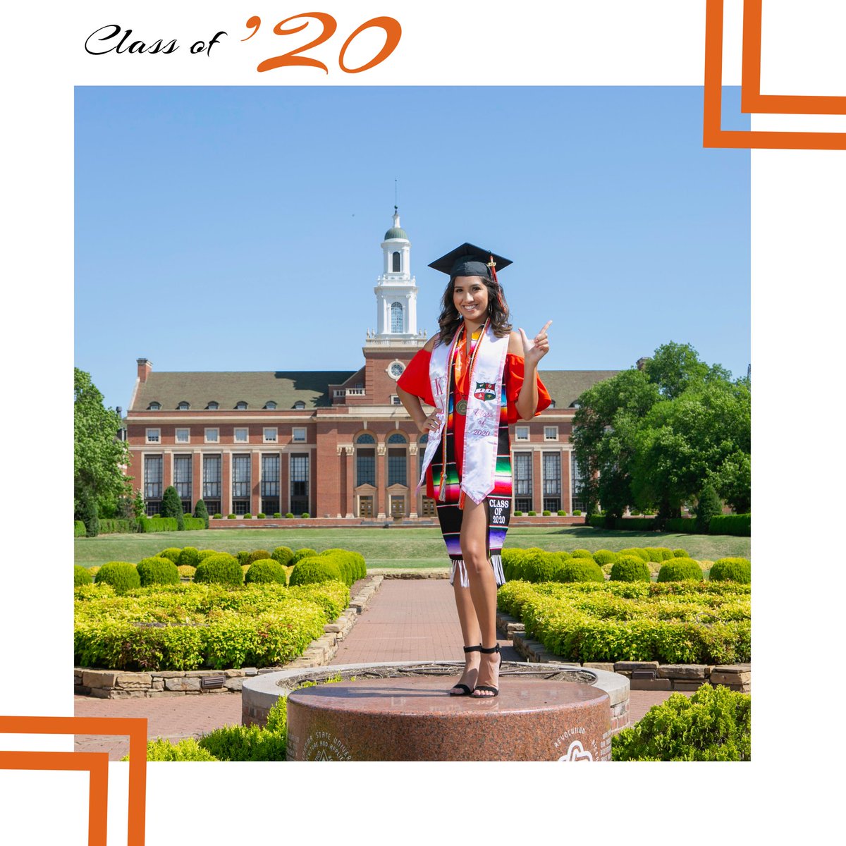 okstatemgc's tweet photo. 🎓 SENIOR SPOTLIGHT 🎓
••• Maria Nieto ••• 
Major: Graphic Design with minors in Spanish and Marketing 🎨
After graduation, Maria plans to begin her professional career in the DFW area. https://t.co/YYfzfvHMnb