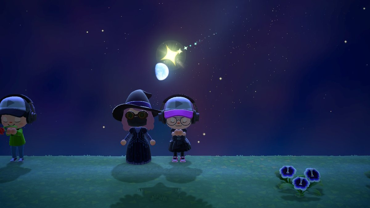 watching shooting stars with @mircissa #AnimalCrossing #ACNH #NintendoSwitch