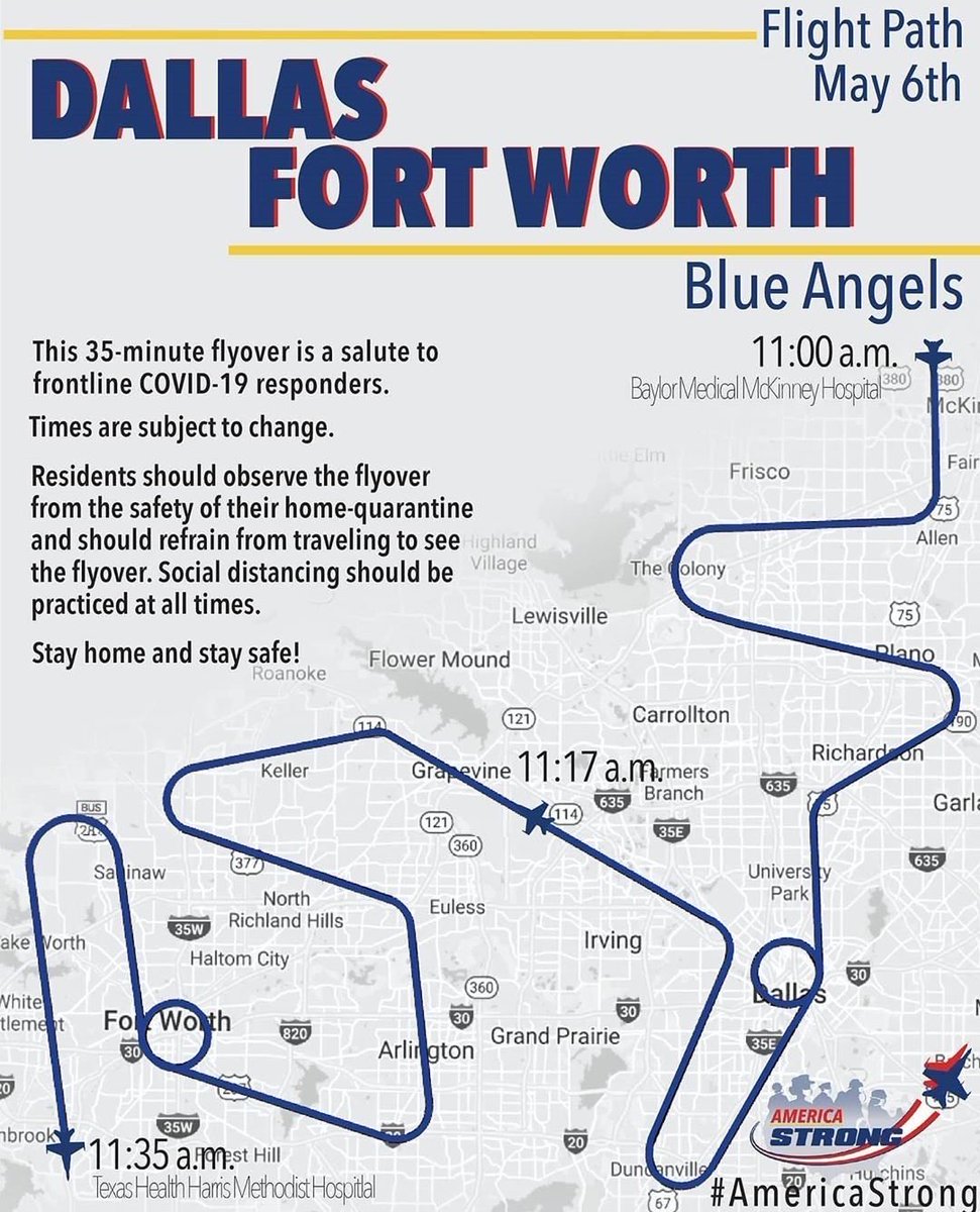 Fr_Flynn's tweet photo. Blue Angels are doing a flyover tomorrow.  They will be over Keller around 11:17ish. https://t.co/78XMjAQzco