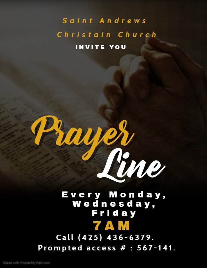 saintandrewscc's tweet photo. Call in tomorrow at 7AM #StayingStrongWithPrayer #SACCStrong https://t.co/oSEsGycw8m