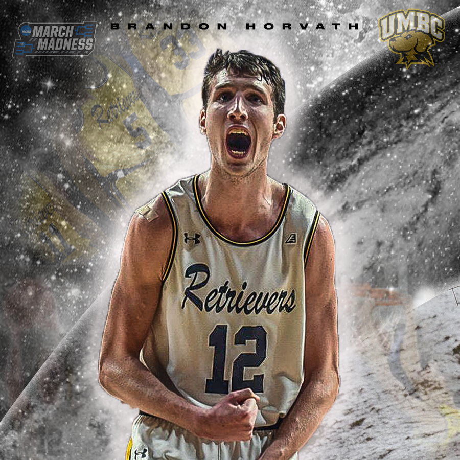 EditsByJosh's tweet photo. The 6'10 Forward from UMBC (@UMBC_MBB) Brandon Horvath (@bhorvath11) averaged 11.0 PPG and 6.7RPG in his Junior Year. https://t.co/MVIPh7ckP0