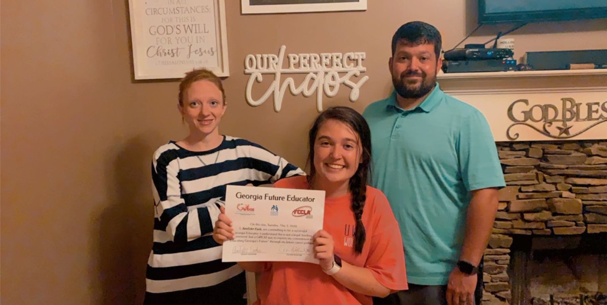 AlisonB2015's tweet photo. GFE Signing Day: So excited for AnnTyler Eads who will be attending the University of West Georgia! Thank you 
@UnivWestGa College of Education Staff for your participation in our Signing Day! So proud of you, AnnTyler! 
@FloydCCA #gaeducatorsigningday20 #gafutureeducator https://t.co/7mXs5GaE8Z