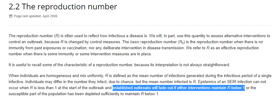 11/13 And we don't NEED to prevent these infections (we might WANT to)To stop the epidemic, the key is to reduce Reff below 1, and we have seen that this is eminently possible using social distancing, testing, contact tracing, and other measures
