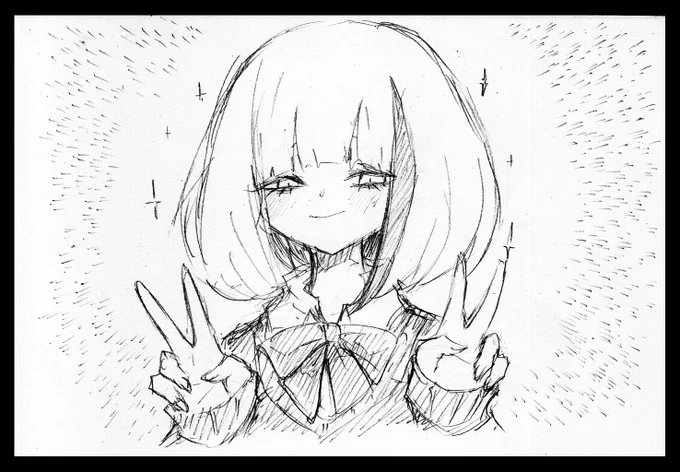 ✌️?✌️

#落書き #アナログ絵 