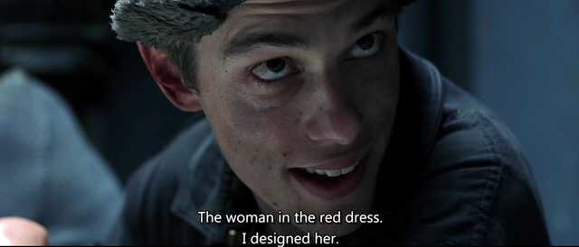 In 'Attack of the Clones' the actor that tries to sell Obi-Wan death sticks plays Mouse in 'The Matrix', the creator of the Woman in the Red Dress program Later in the In 'Attack of the Clones' the actor that tries to sell Obi-Wan death sticks plays Mouse in 'The Matrix', the creator of the Woman in the Red Dress program Later in the