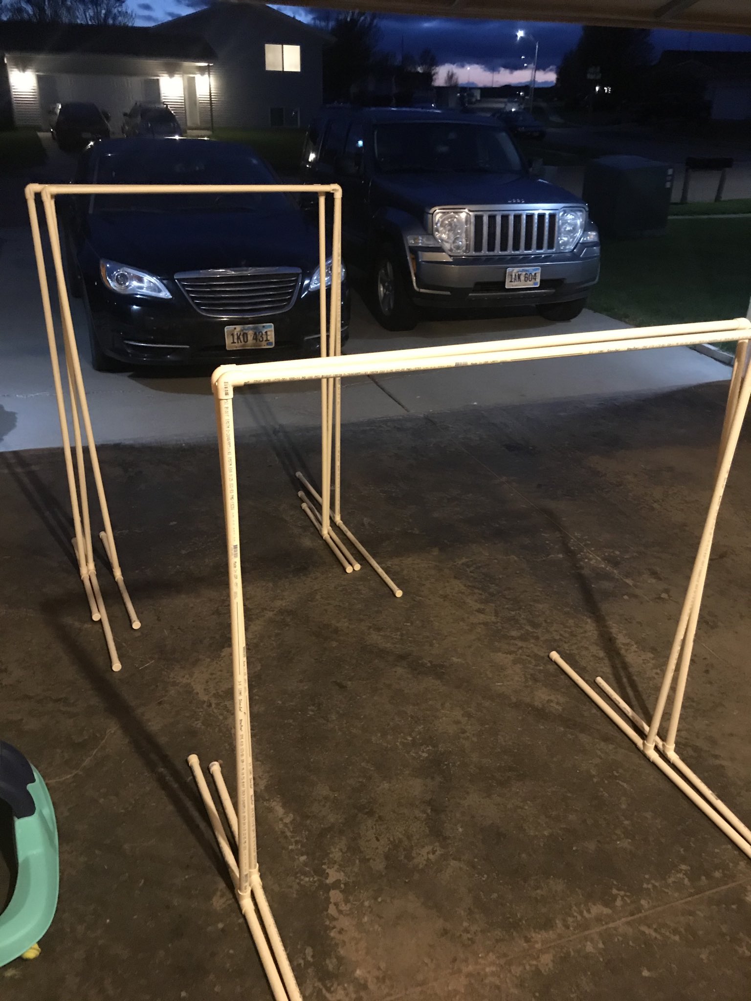 Vince Benedetto on Twitter "Today’s project, pvc pipe chutes for the backs and lineman ready to