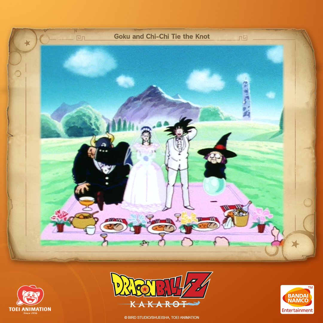 Bandai Namco Us On Twitter Goku And Chi Chi Tie The Knot In This Very Special Dragonball Flashback Pop Quiz What Is The Name Of The Place Where Chi Chi S Wedding Dress Was Kept