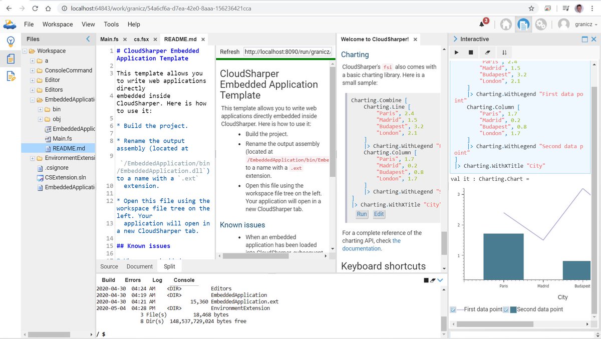 granicz's tweet photo. Fancy doing multiple things in parallel? The upcoming CloudSharper layout has you covered. #fsharp #cloudsharper #websharper #dotnetcore #javascript #mvpbuzz https://t.co/AAQeC0wbHl