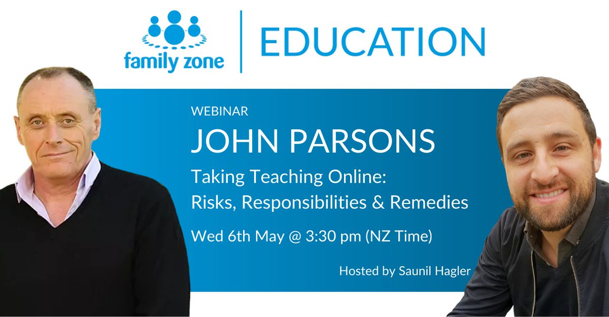 Linewize_ANZ's tweet photo. Teachers &amp; School Leaders in just ONE HOUR, John Parsons - NZ’s leading expert in online child protection - discusses keeping kids safe online while learning from home. Webinar signup - https://t.co/hryStloKmv #remotelearning #teaching #cybersafety https://t.co/LmIjHuvXlP