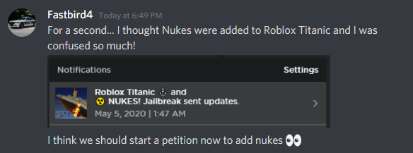 Amaze On Twitter Roblox Game Update Notifs - nukejpg roblox