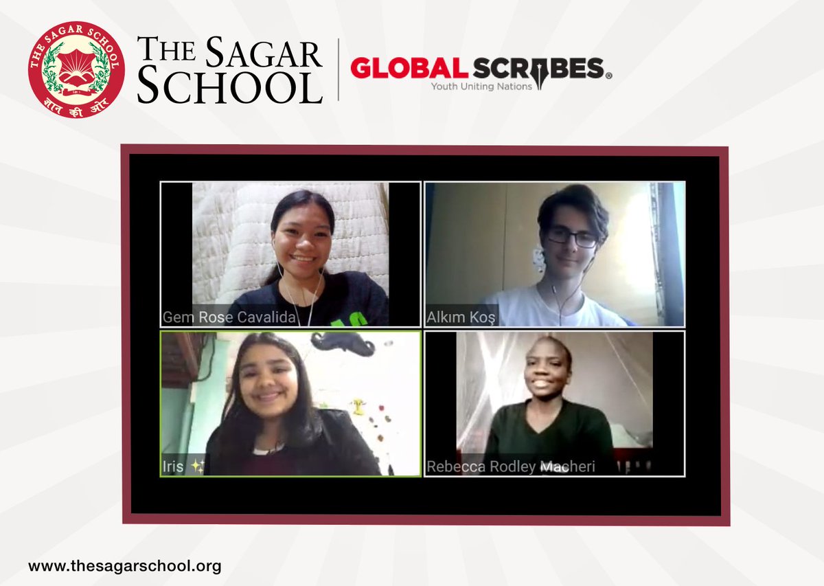 thesagarschool's tweet photo. SAGARIANS at the World Forum GLOBAL SCRIBES.
#WorldForum #LiveStream #CallToUnite #OnlineInterview #American #Actor #RobLowe #GSYUN #YouthUnitingNations #Unite #Scribers #GlobalScribes #TheSagarSchool #ProudToBeSagarian https://t.co/Gx8TgNOEo0