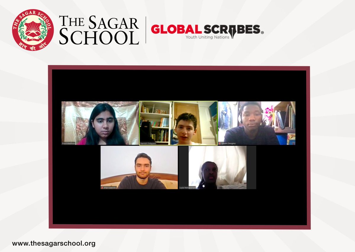 thesagarschool's tweet photo. SAGARIANS at the World Forum GLOBAL SCRIBES.
#WorldForum #LiveStream #CallToUnite #OnlineInterview #American #Actor #RobLowe #GSYUN #YouthUnitingNations #Unite #Scribers #GlobalScribes #TheSagarSchool #ProudToBeSagarian https://t.co/Gx8TgNOEo0