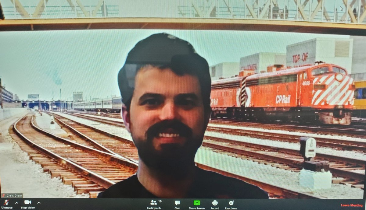 chrisjamesdrew's tweet photo. Was indecisive for the virtual background for tonight's @RPAA_TO background. #HMLRT in #Brampton, two #Iceland shots, and @CanadianPacific #1970s in now @Metrolinx owned Union Station Rail Corridor (with the pedestrian bridge now at Webbers). @RYSURP @theRPGSA @RyersonPlanners https://t.co/M7GwPkzCf6