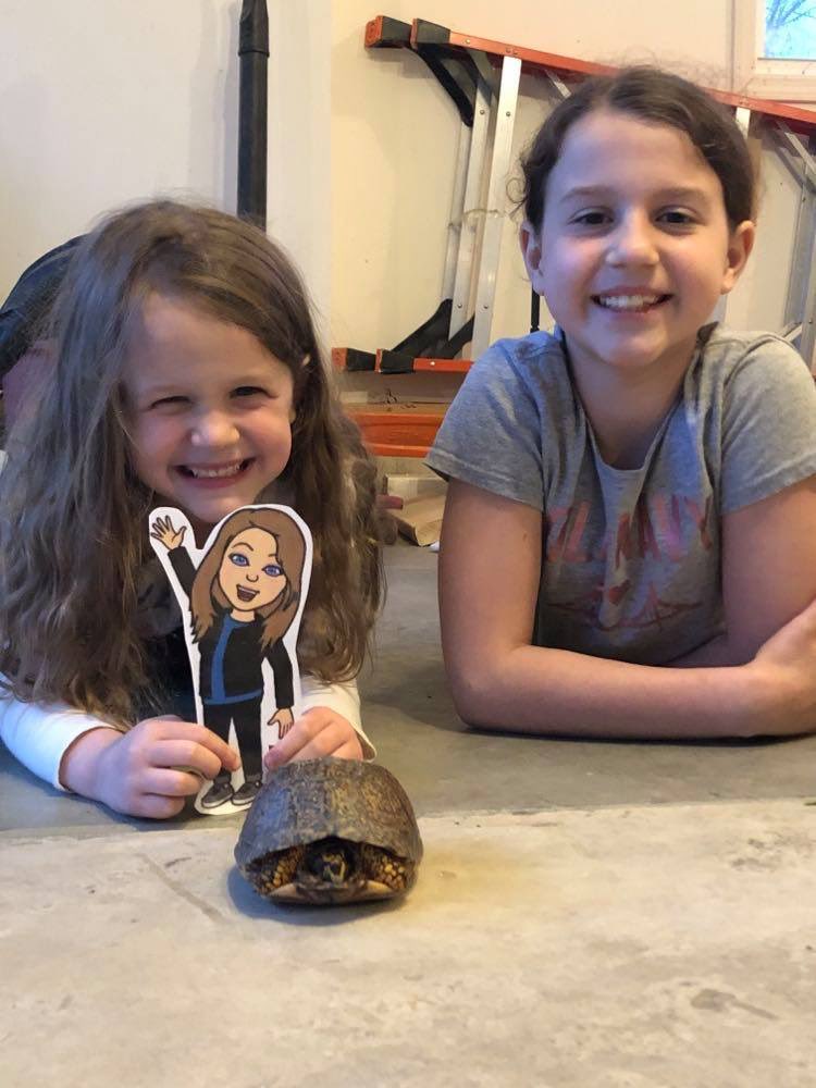 My kinders are still keeping #flatcarroll entertained!  Fun with Arley getting some coffee and riding his RC truck 🚚.  And sweet Adilyn and sis Leanna showing me the turtle 🐢 they found! ❤️❤️❤️  #flatteacher <a href="/JoeWalkerES/">Joe Walker ES</a>