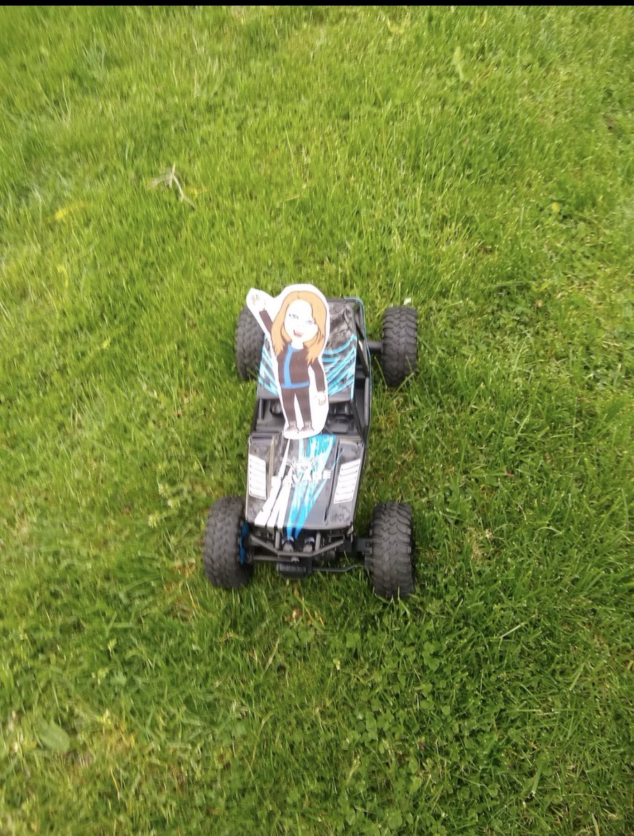ToniECarroll12's tweet photo. My kinders are still keeping #flatcarroll entertained! Fun with Arley getting some coffee and riding his RC truck π. And sweet Adilyn and sis Leanna showing me the turtle π’ they found! β€οΈβ€οΈβ€οΈ #flatteacher @JoeWalkerES https://t.co/IiMB4p7cYZ