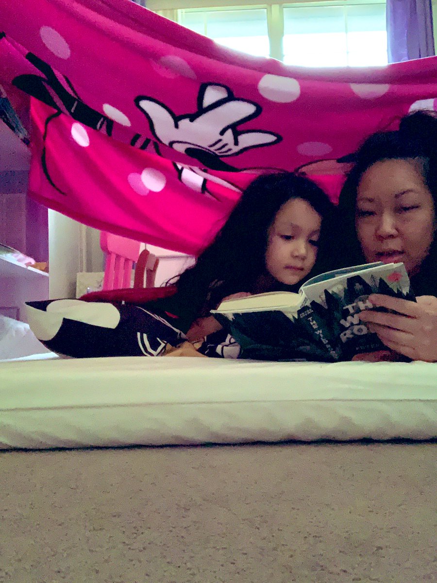 jhaagentusd's tweet photo. About two years ago I went to @TCRWP at @Columbia and got to hear @itspeterbrown speak. He kindly signed a copy of #thewildrobot for my daughter and now we’re finally reading it together in her fort. She’s loving it. ❤️ https://t.co/jjhJueQTaK