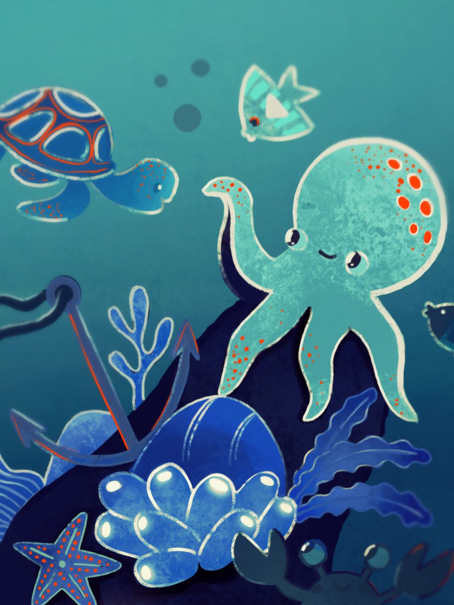 titsay's tweet image. Deep Blue Sea

Had fun finishing @Procreate’s #ProcreatePowerUp coloring page ✨