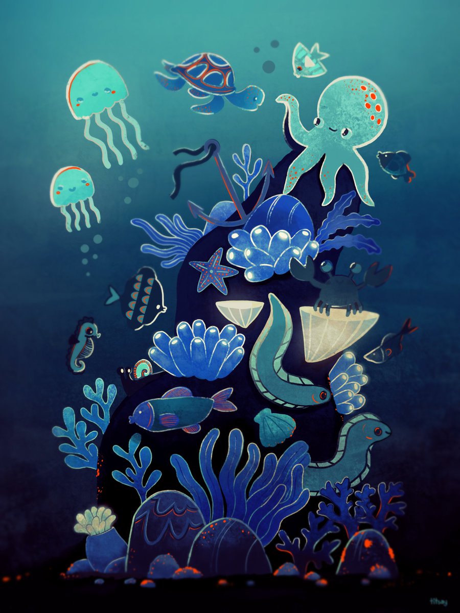 titsay's tweet image. Deep Blue Sea

Had fun finishing @Procreate’s #ProcreatePowerUp coloring page ✨