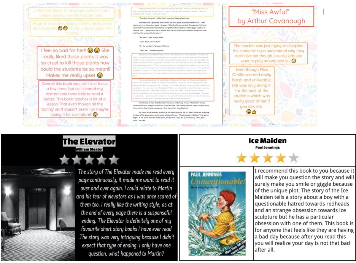 8t10Class's tweet image. We are writing book reviews and BookSnaps. Come have a look if you are trying to find something to read.

blog.seesaw.me/8t10readingrev…