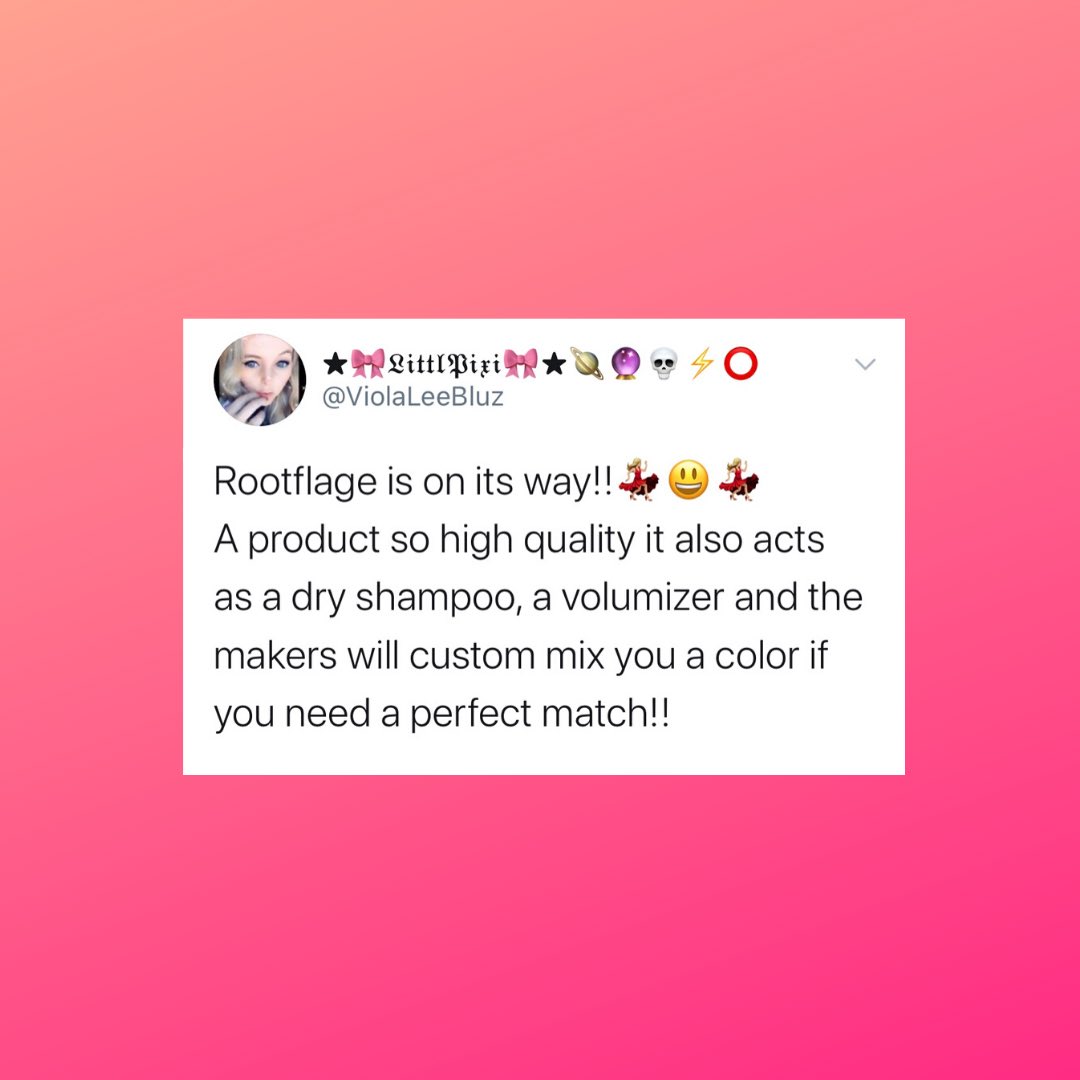 Rootflage's tweet photo. Twitter Tuesday🌟 Looking for a temporary color that doubles as a dry shampoo? We have over 30 beautiful shades to choose from!! Shop today via the link in our bio!
-
-
-
#twittertuesday #rootflage #roottouchup #hair #beauty #haircolor https://t.co/PZuA860VLj