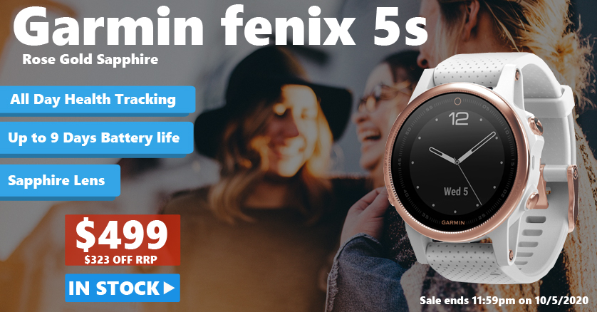 garmin fenix 5s australia rose gold