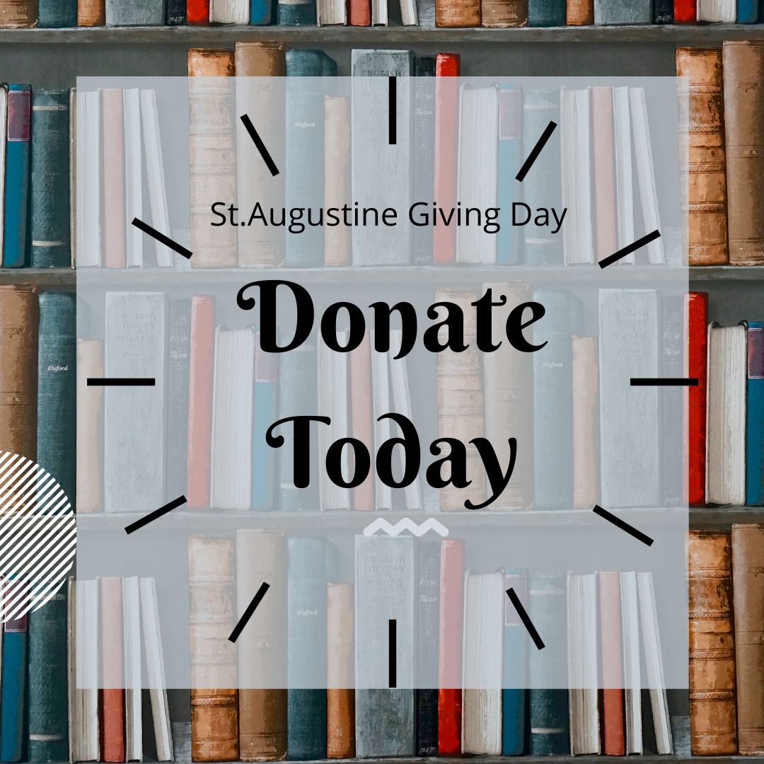 LearnToReadSJ's tweet image. Today is St. Augustine Giving Day!  Please support Learn to Read of SJC's adult literacy free tutoring services!  staugustinegives.com Thank you!