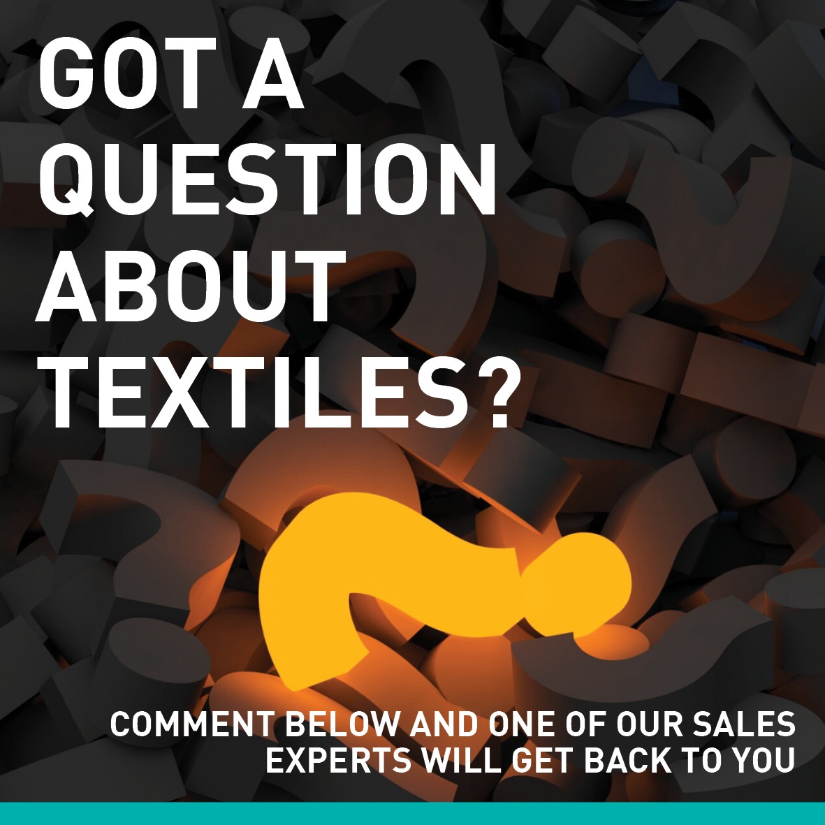 RickyRichardsAU's tweet photo. Got a question about textiles? Comment below and one of our sales experts will get back to you... #textiles #fabric #ricky #rickyrichards #questiontime https://t.co/kjaWOTdq2h