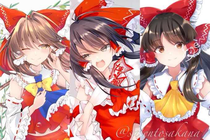 霊夢で絵柄成長録
2018.03→2019.10→2020.05 