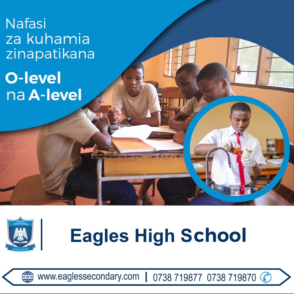 eagleshigh_'s tweet photo. Karibu Eagle High School kwa elimu bora ya kijana wako. Tunaendelea kupokea wanafunzi wa kuhamia. Wasiliana nasi kwa maelezo zaidi. 0738-719877, 0738-719875,0754- 303759
#EaglesHighSchool
#AlwaysAimHigh https://t.co/Lg7yMd8MEN