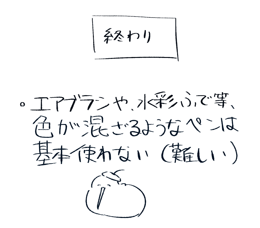 私の絵の描き方です 