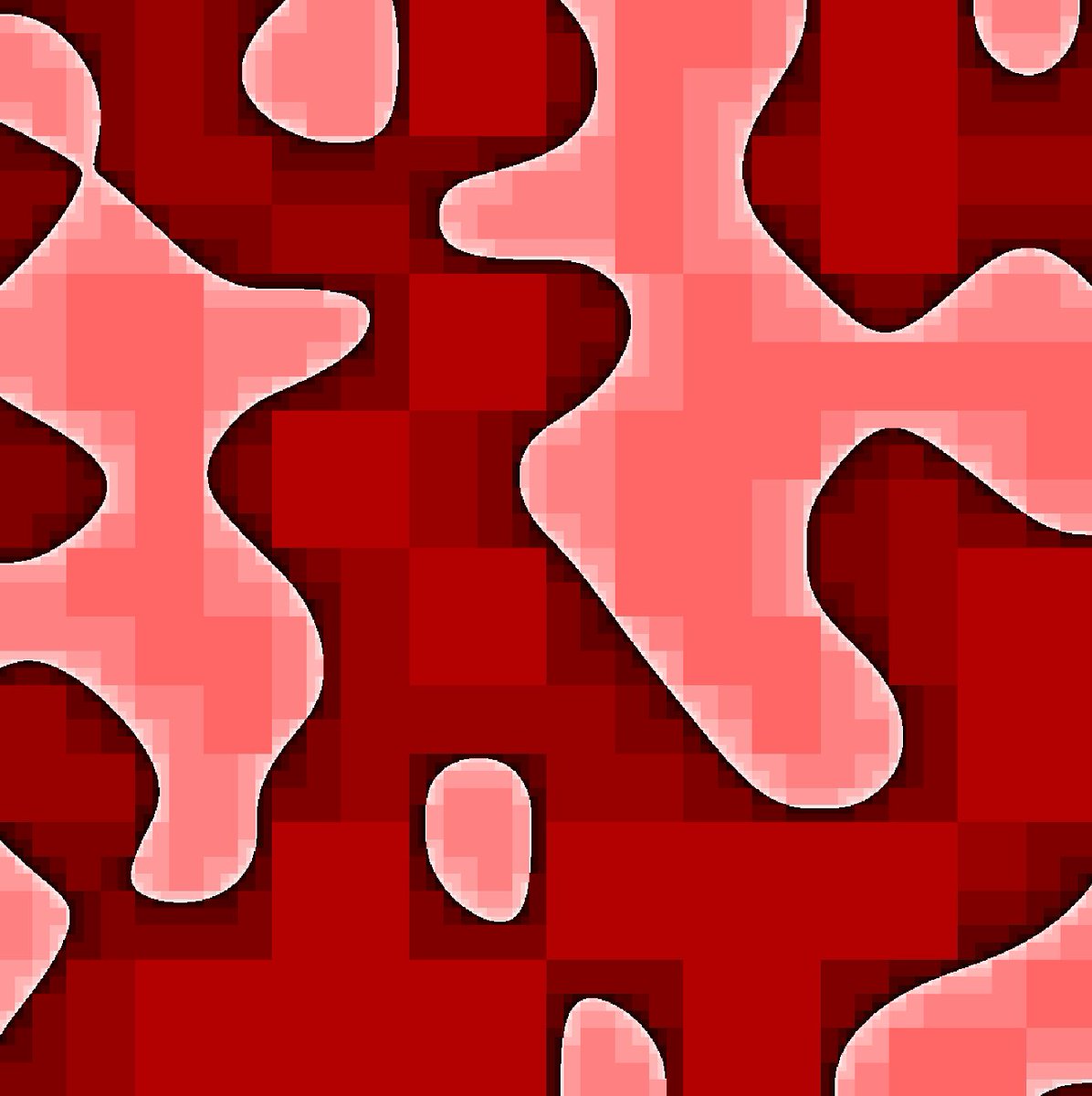 BarfCreations's tweet photo. Quadtree generator for a project, visualized. It will become more red as the tiles get larger https://t.co/Z85V32r7cr