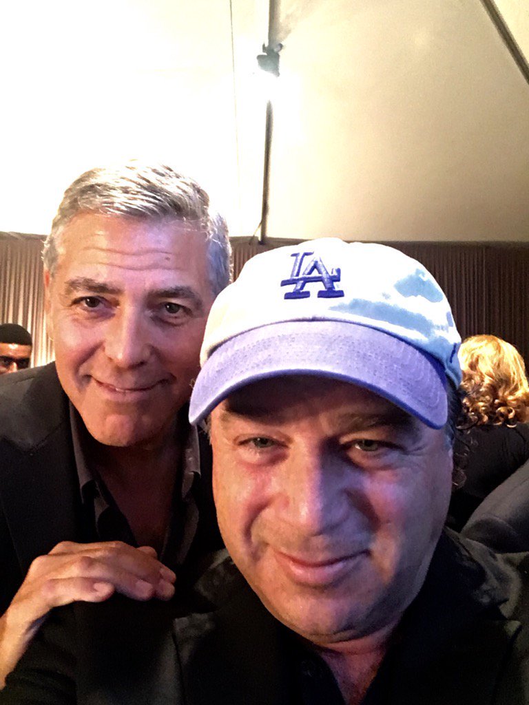 Happy Birthday to George Clooney, AKA The One Without The Dodger Cap. 