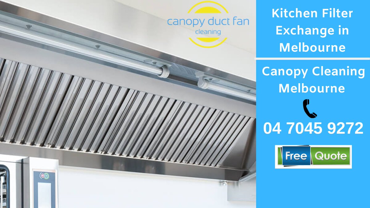cdfMelbourne's tweet image. we provides affordable Exhaust Fan Cleaning, Filter Exchange and Sale and canopy cleaning services in Melbourne.
Call us on 0470459272
Free request a Quote : canopyductfancleaning.com.au/contact.php
#canopyfilterexchange #espcleaningmelbourne #KitchenexhaustfancleaningMelbourne #Kitchenexhaustfan